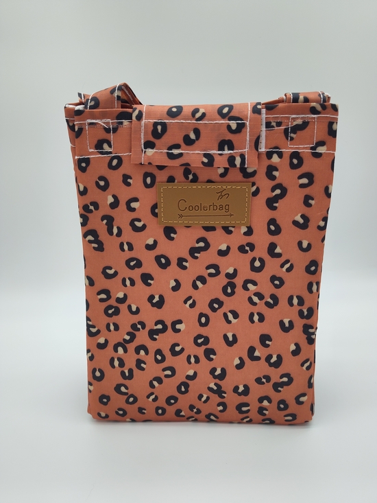 Source Unknown Handbags - COOLER BAG Leopard Print Insulated Lunch Tote Cooler Bag Peach NWOT Reusable